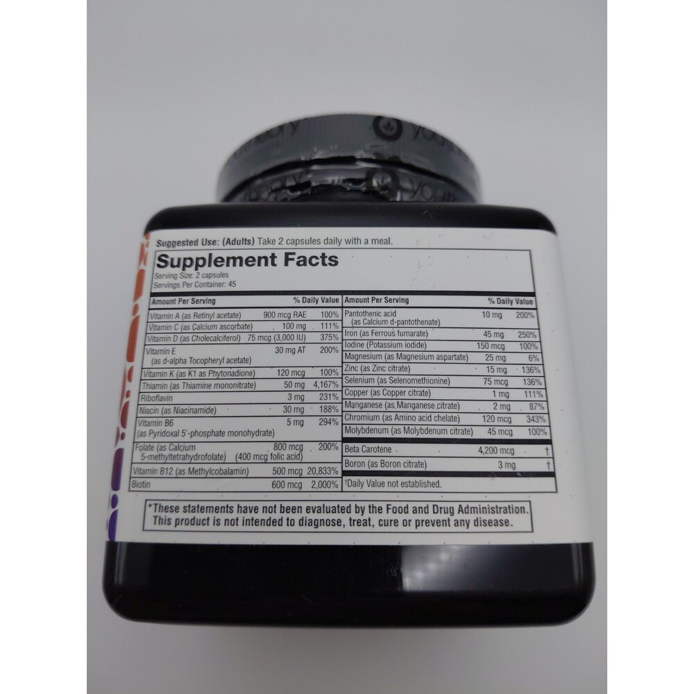 Youtheory Support High Potency Multi 90 Caps. Exp:09/2026 - Picture 3 of 4